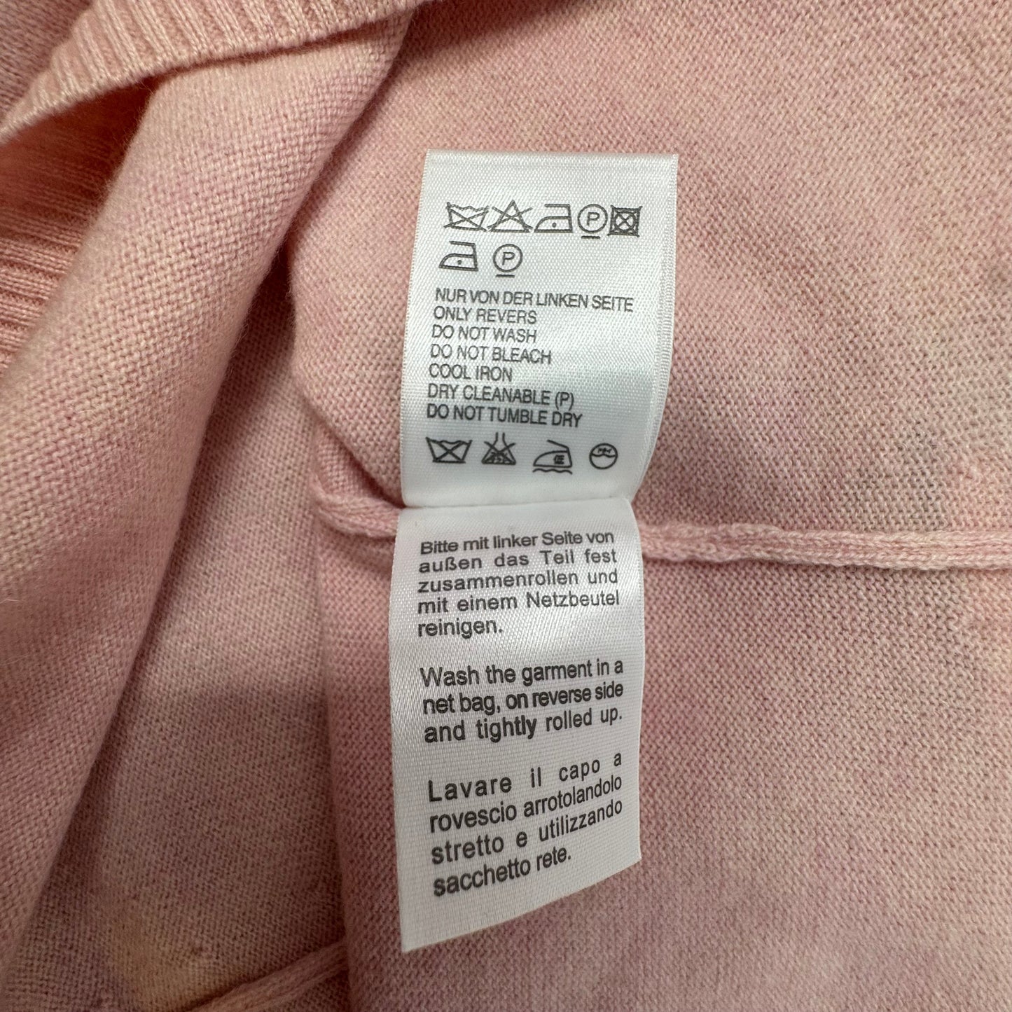 Wool, Cashmere, Silk Blend Sleeveless Sweater Designer By Escada In Pink, Size: 10