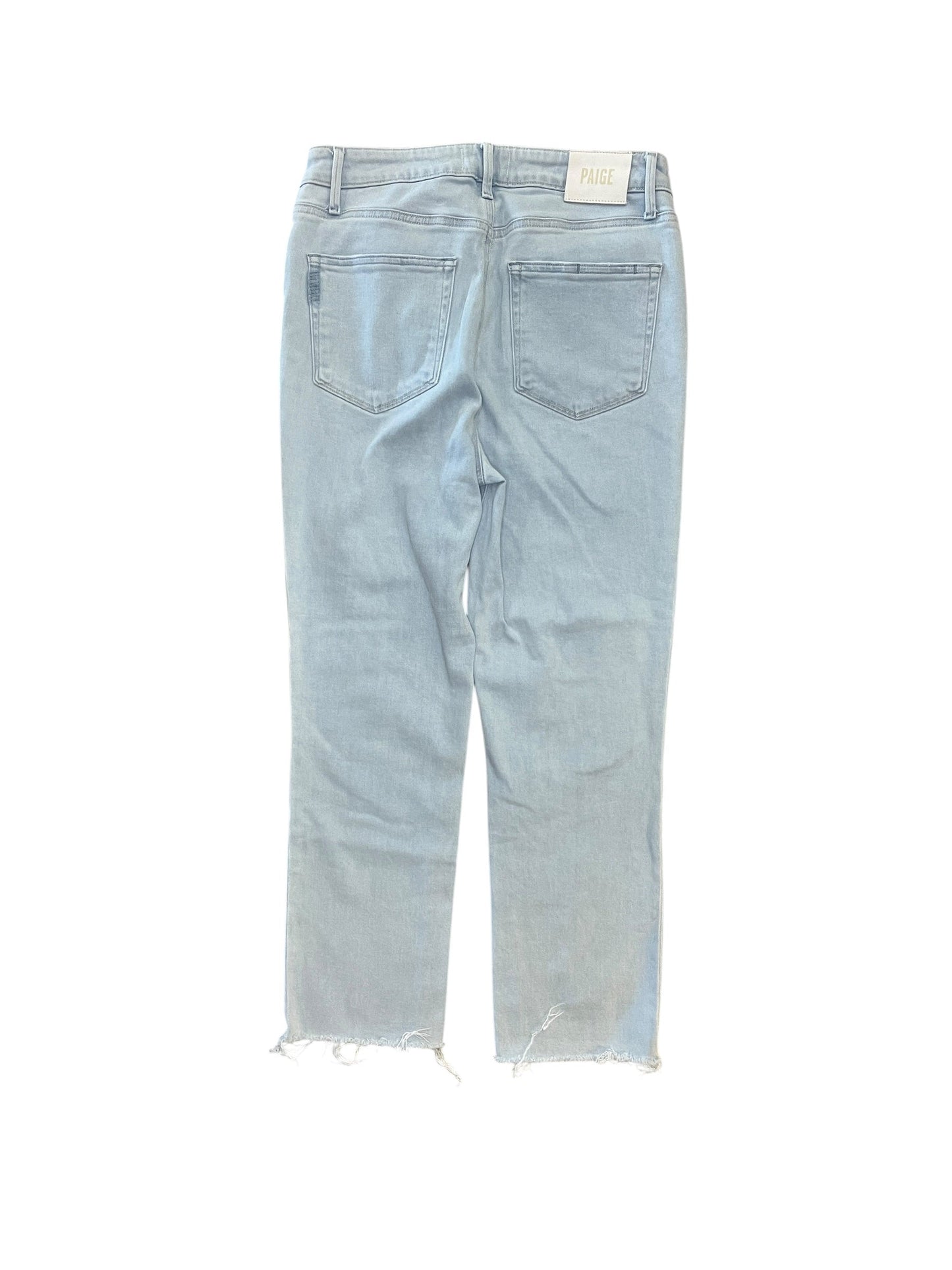 Jeans Straight By Paige In Blue Denim, Size:10