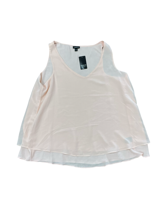 Top Sleeveless By Torrid In Peach, Size:M