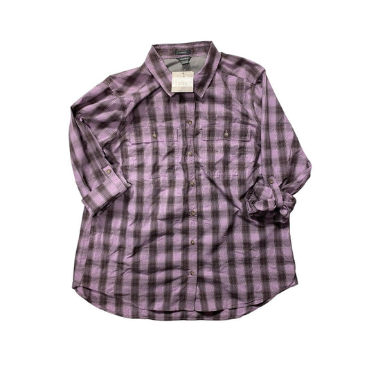 Top Ls By Eddie Bauer In Plaid Pattern, Size:Xl