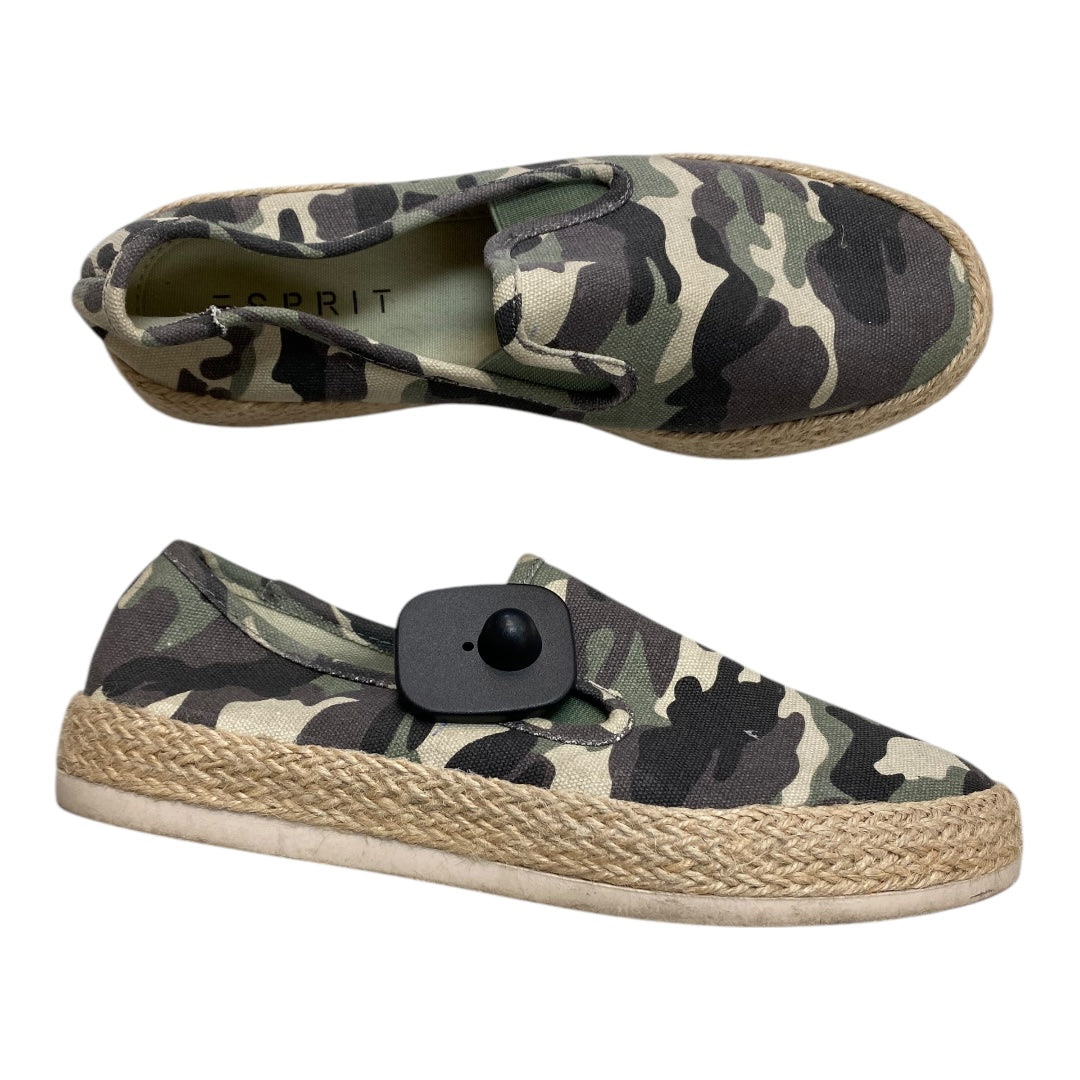 Shoes Flats By Esprit In Camouflage Print, Size:7.5