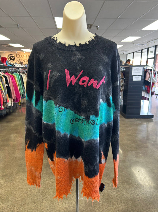 Sweater By Cma In Tie Dye Print, Size:S
