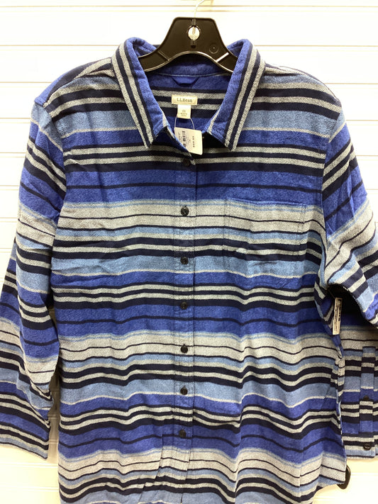 Top Ls By L.L. Bean In Blue, Size:1X