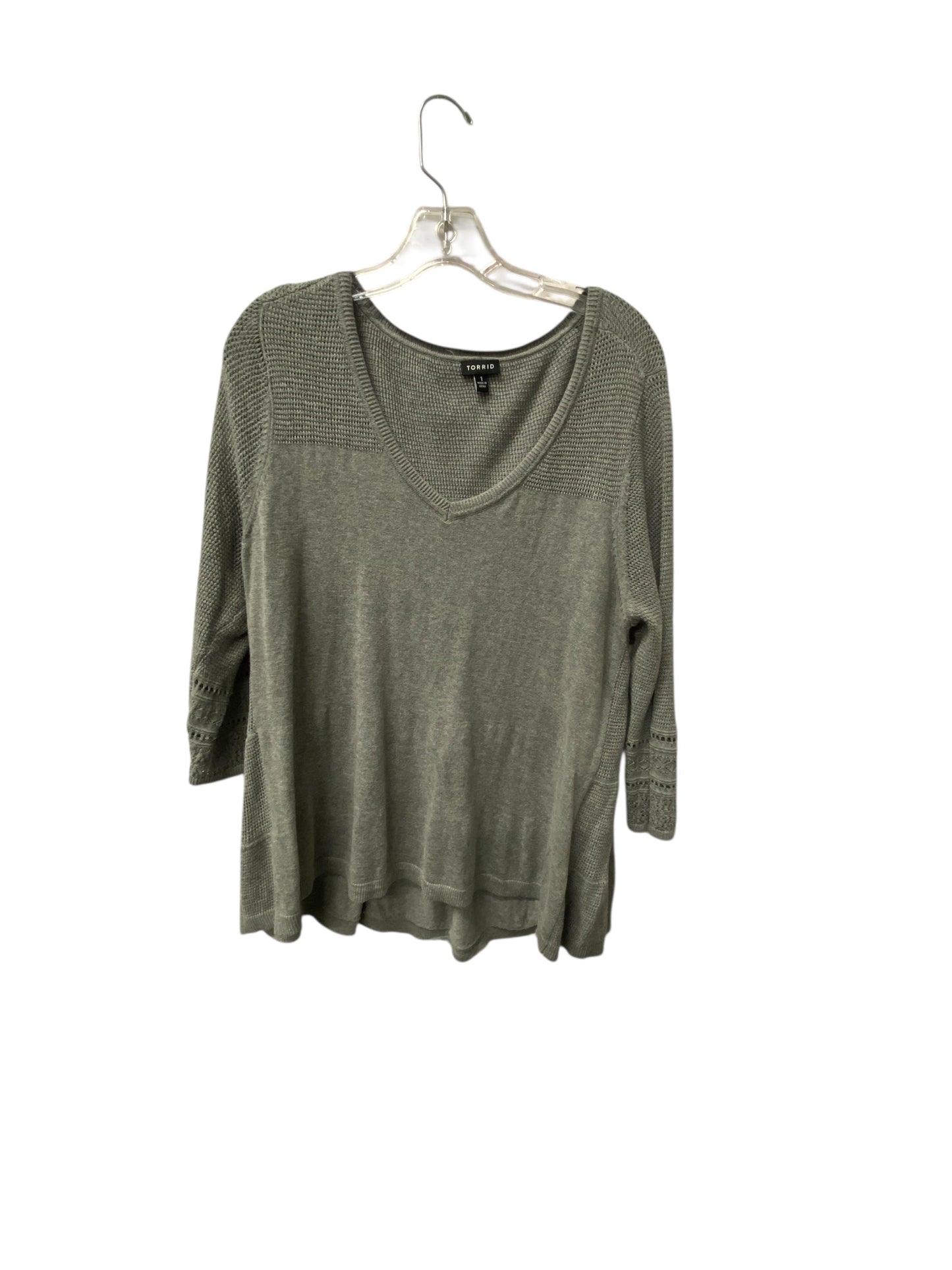 Sweater By Torrid In Grey, Size:1X