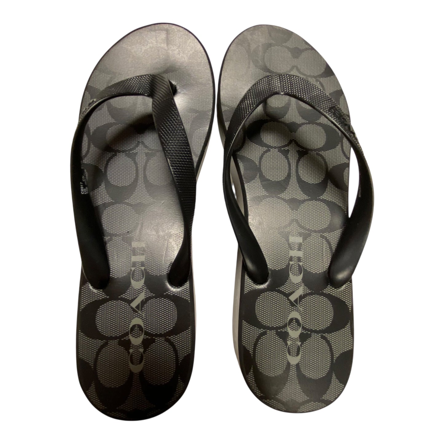 Sandals Designer By Coach In Black, Size:10