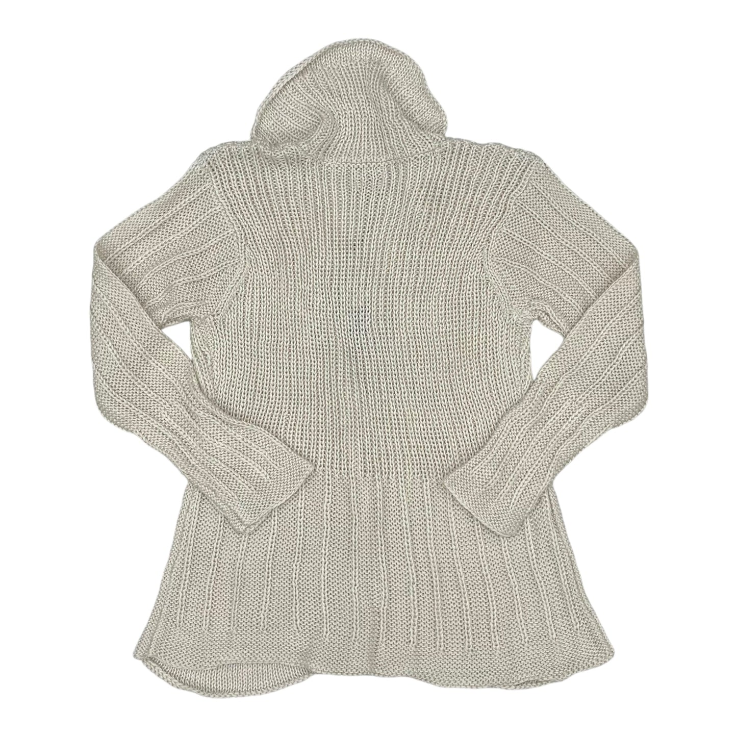 Sweater Cardigan By Clothes Mentor In Cream, Size:L