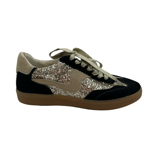 Shoes Sneakers By Dolce Vita In Black & Gold, Size:6