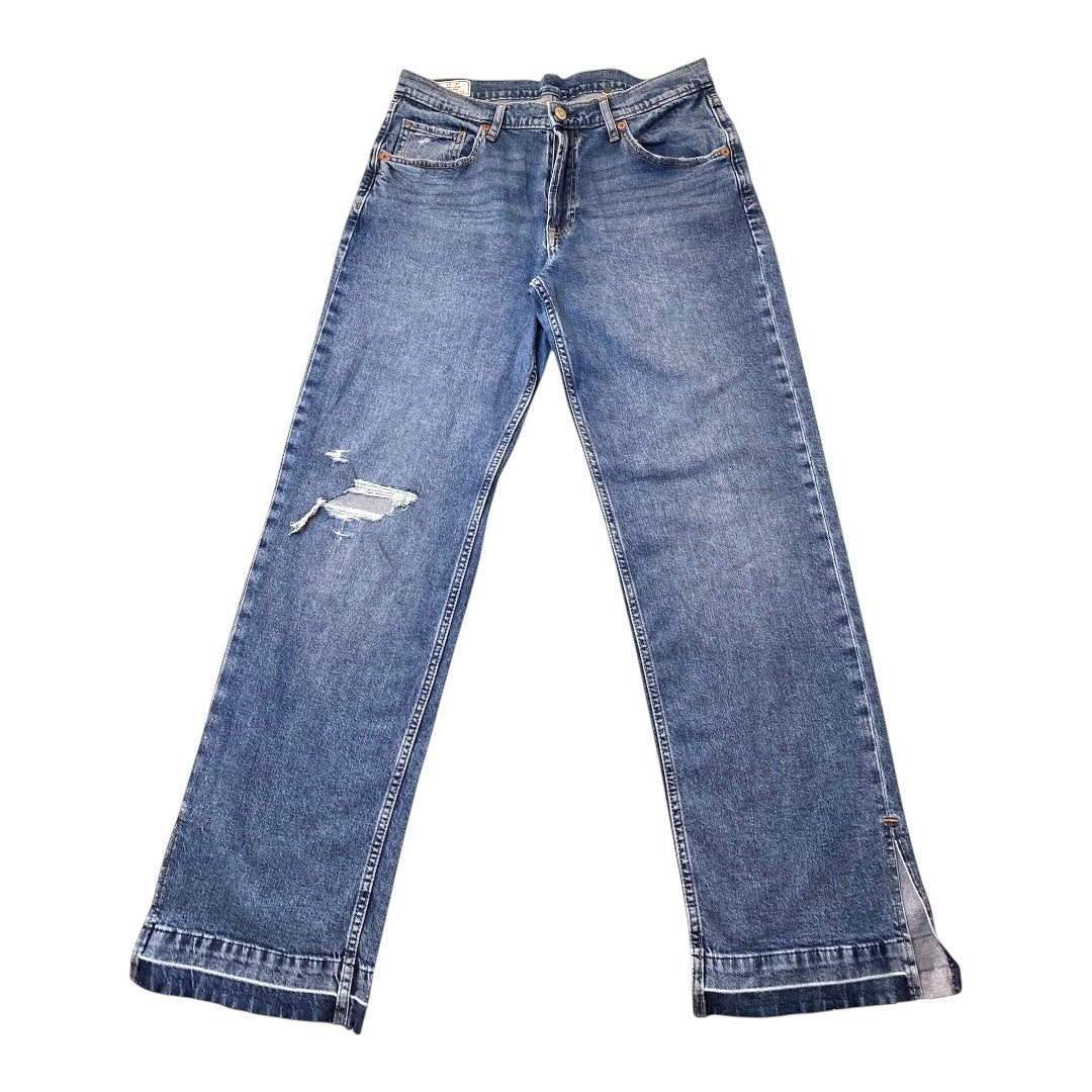 Jeans Straight By Gap In Blue Denim, Size:8