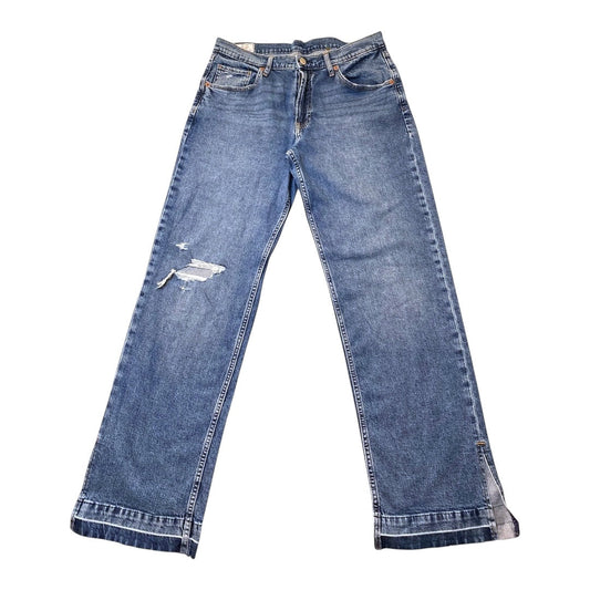 Jeans Straight By Gap In Blue Denim, Size:8