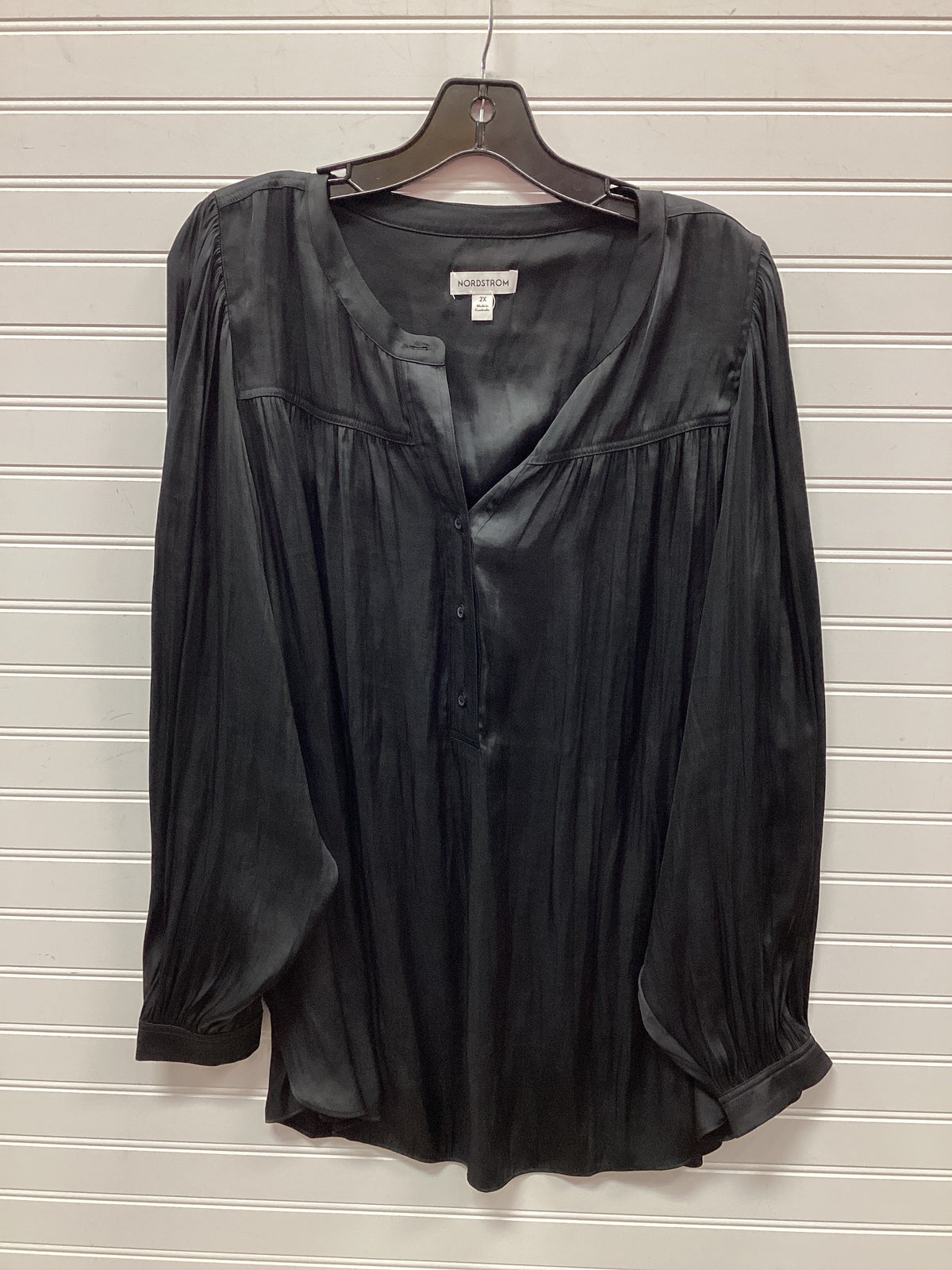 Top Ls By Nordstrom In Black, Size:2X