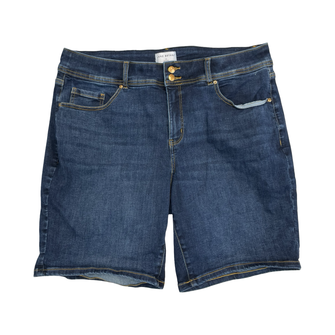 Shorts By Lane Bryant In Blue Denim, Size:22
