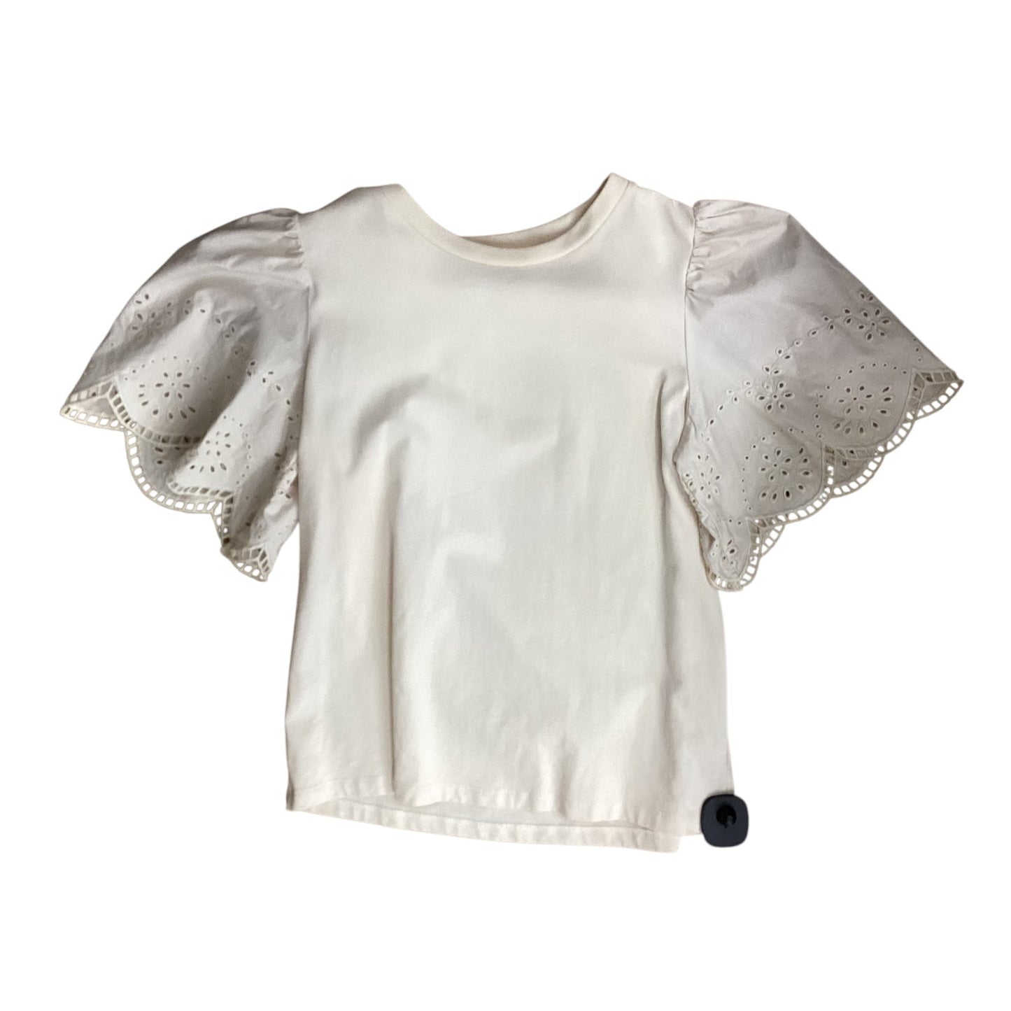 Top Ss By English Factory In Cream, Size:Xs