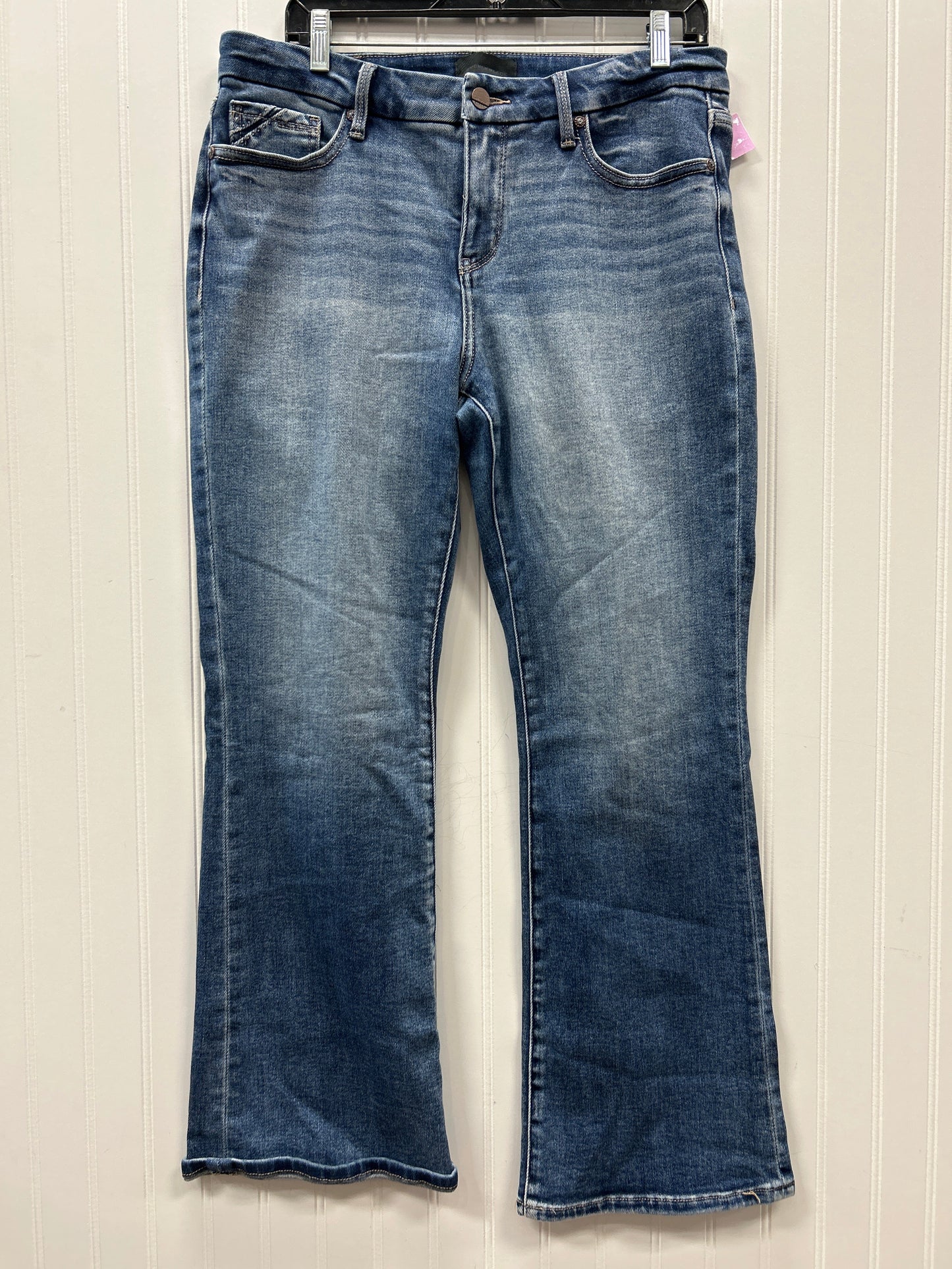 Jeans Flared By Buckle Black In Blue Denim, Size:8