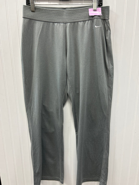 Athletic Pants By Nike Apparel In Grey, Size:L