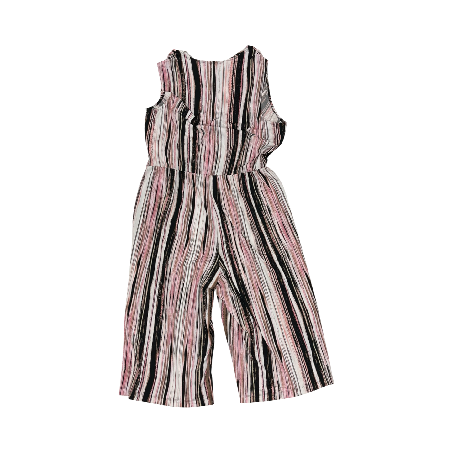 Jumpsuit By Connected Apparel In Black & Pink, Size:14