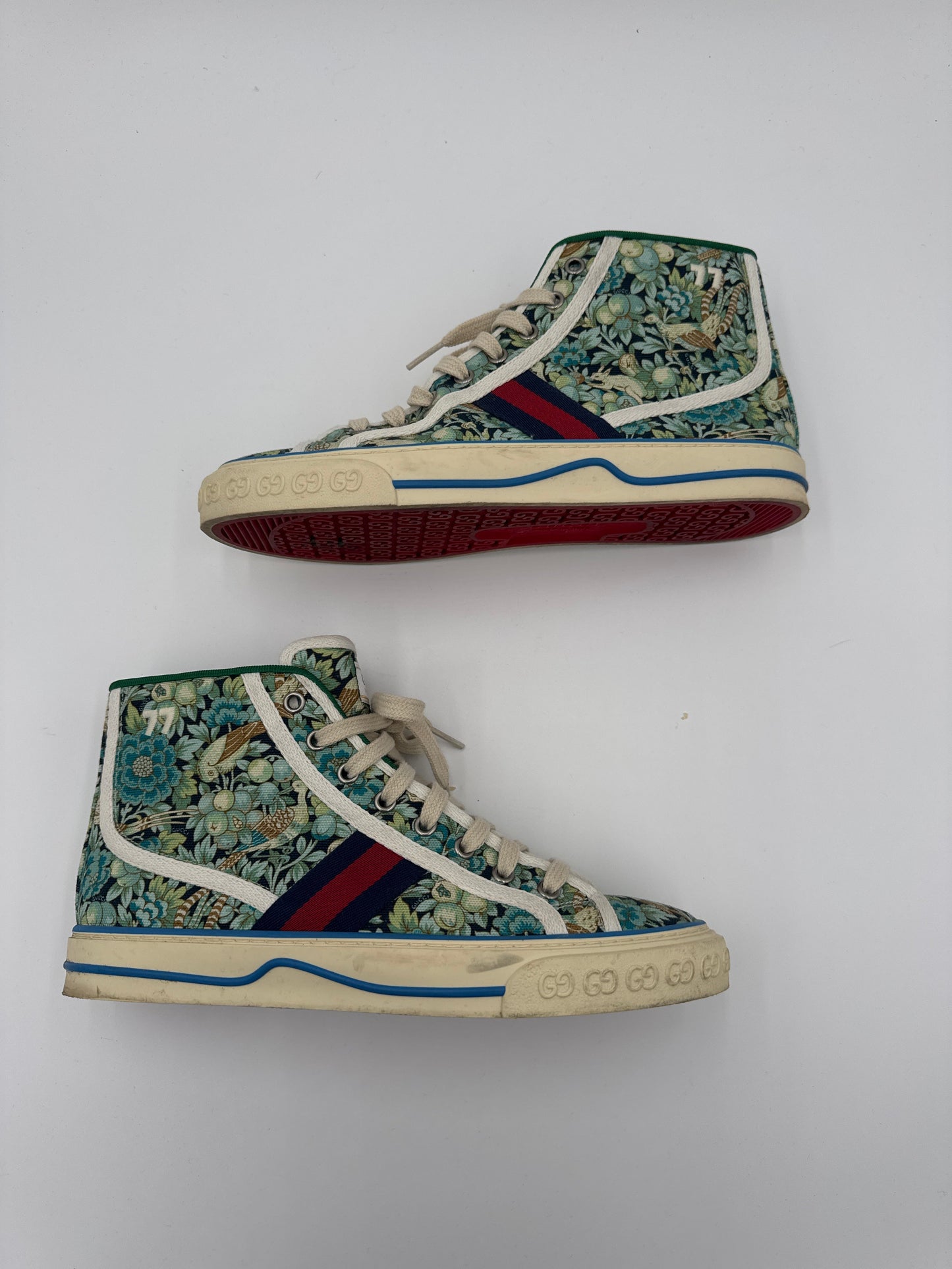 Shoes Luxury Designer By Gucci In Multi, Size:9