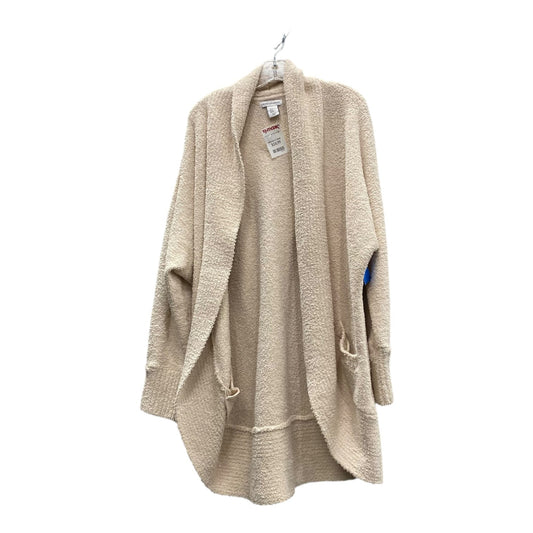 Sweater Cardigan By Cupcakes And Cashmere In Tan, Size:Xl