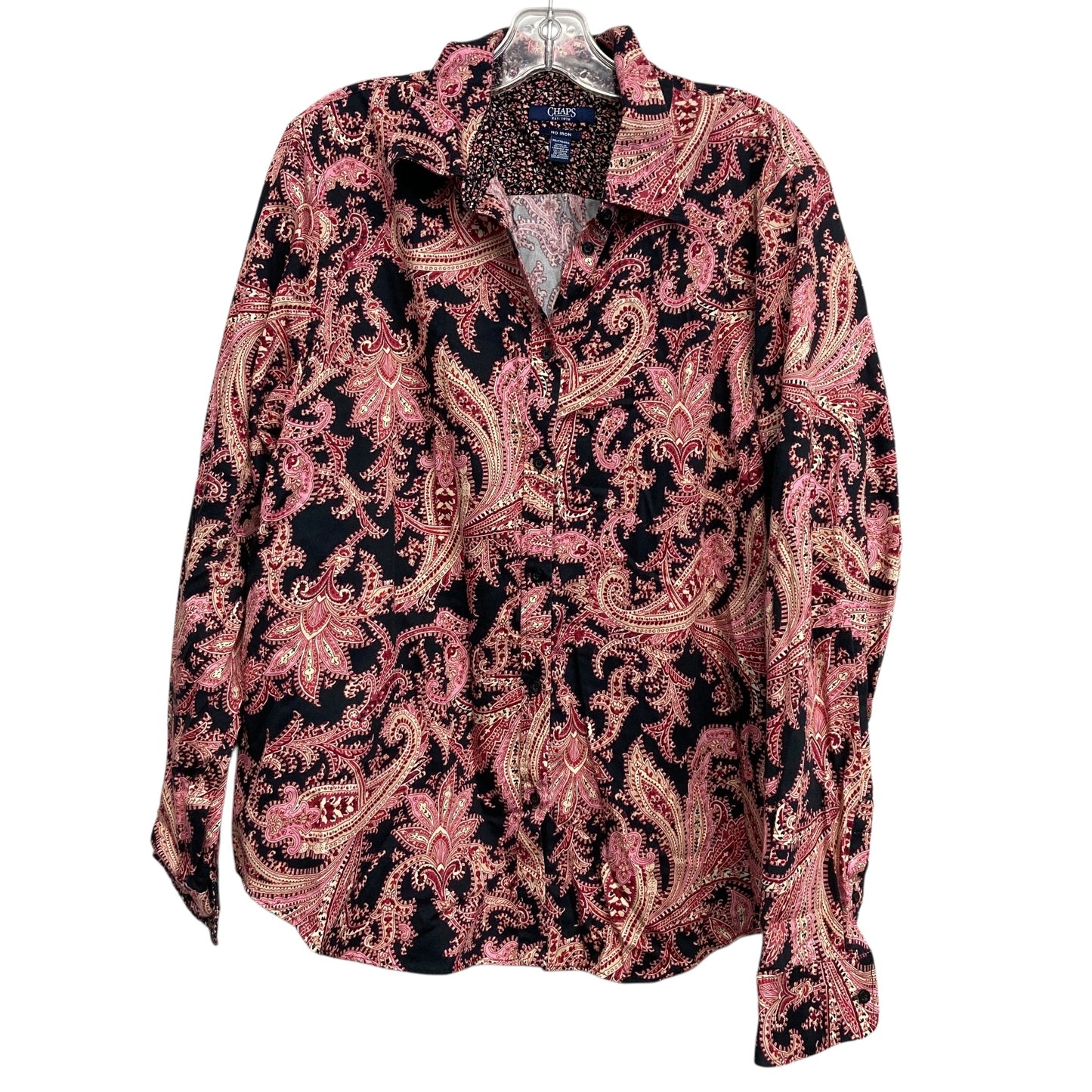 Top Ls By Chaps In Pink, Size:1X