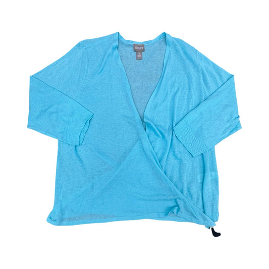 Sweater Cardigan By Chicos In Blue, Size:Xl