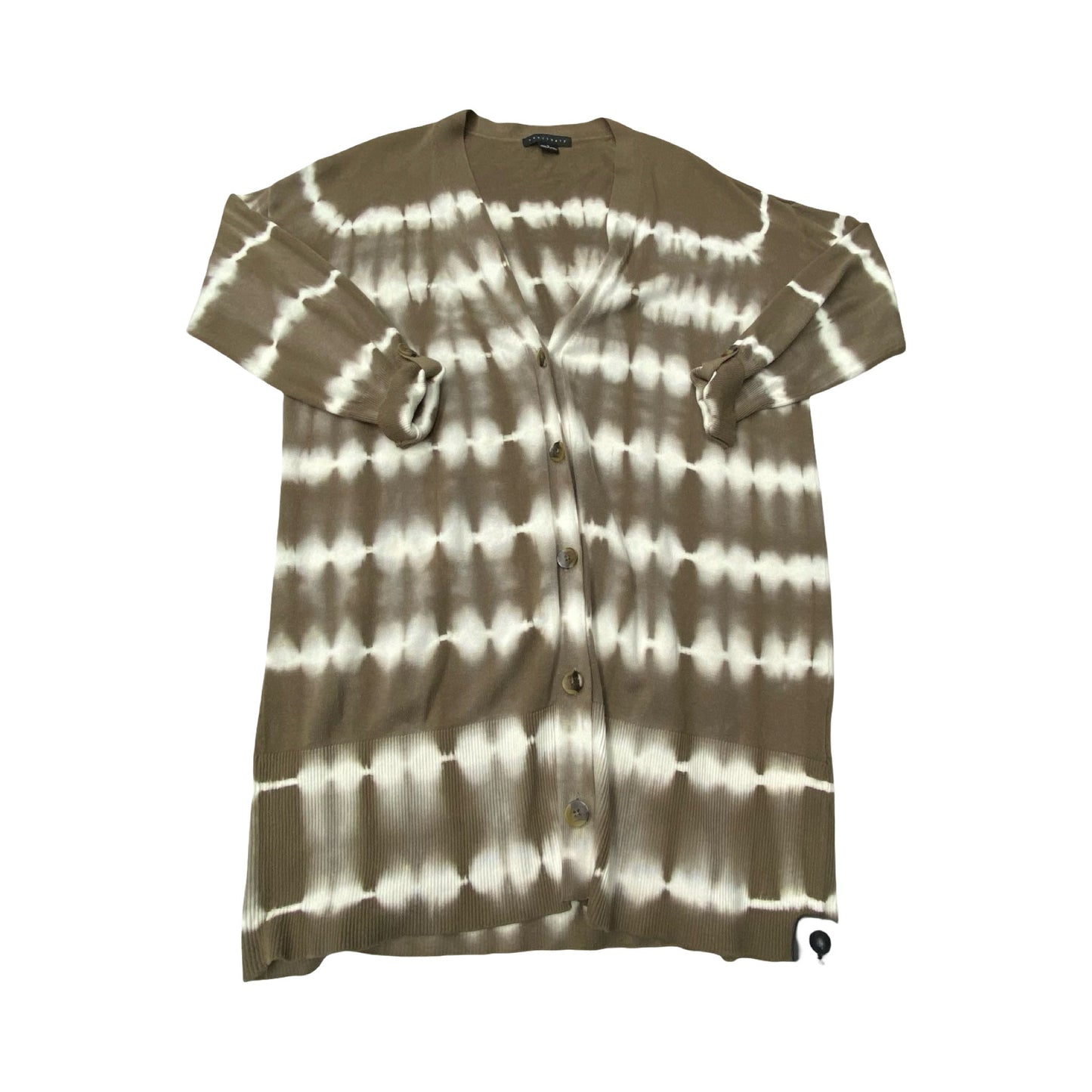 Sweater Cardigan By Sanctuary In Brown & White, Size:M