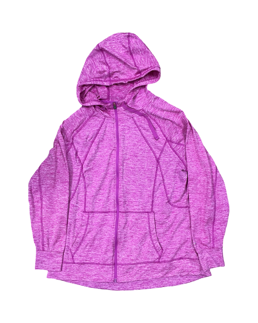 Athletic Jacket By Champion In Pink, Size:1X