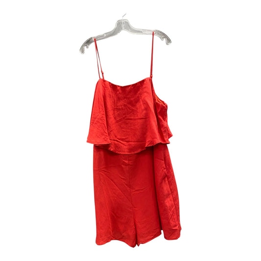 Romper By Chicsoul In Red, Size:3X