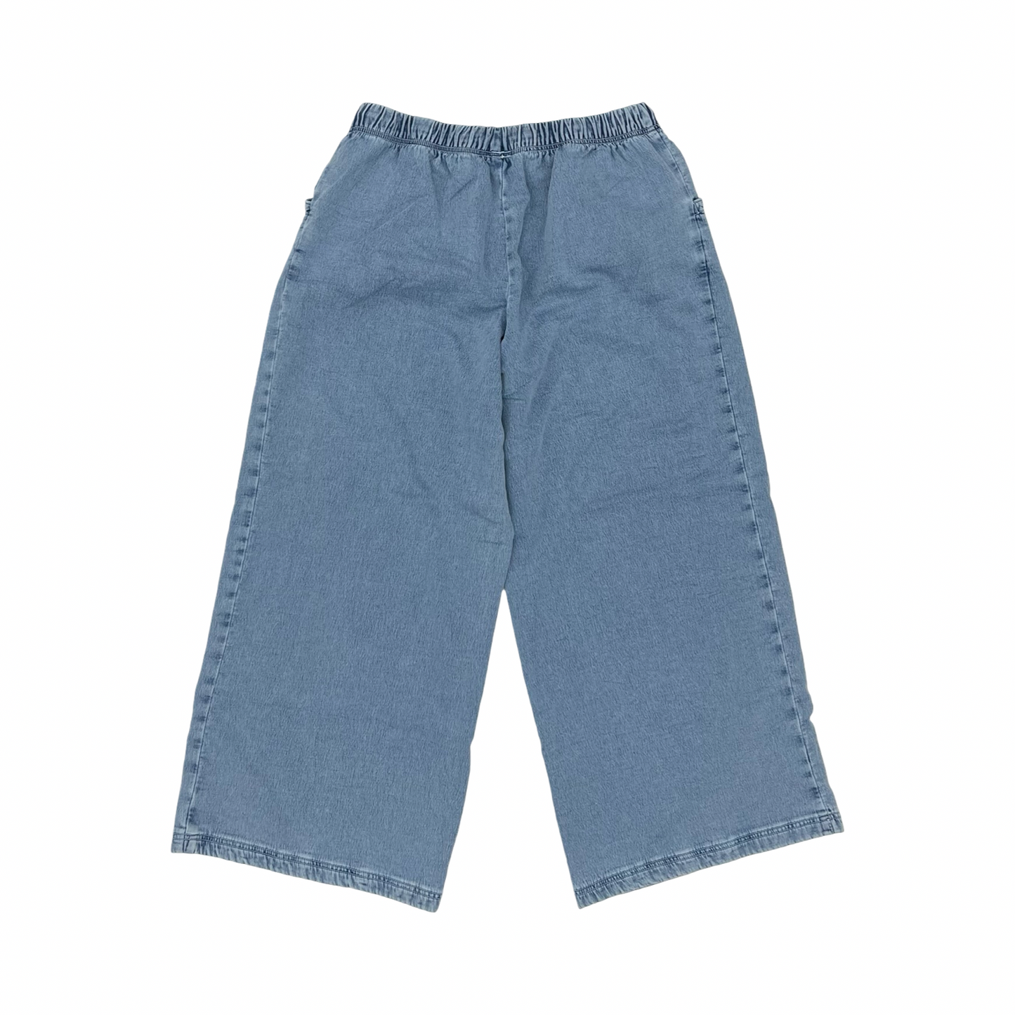 Pants Wide Leg By Aerie In Blue Denim, Size:L