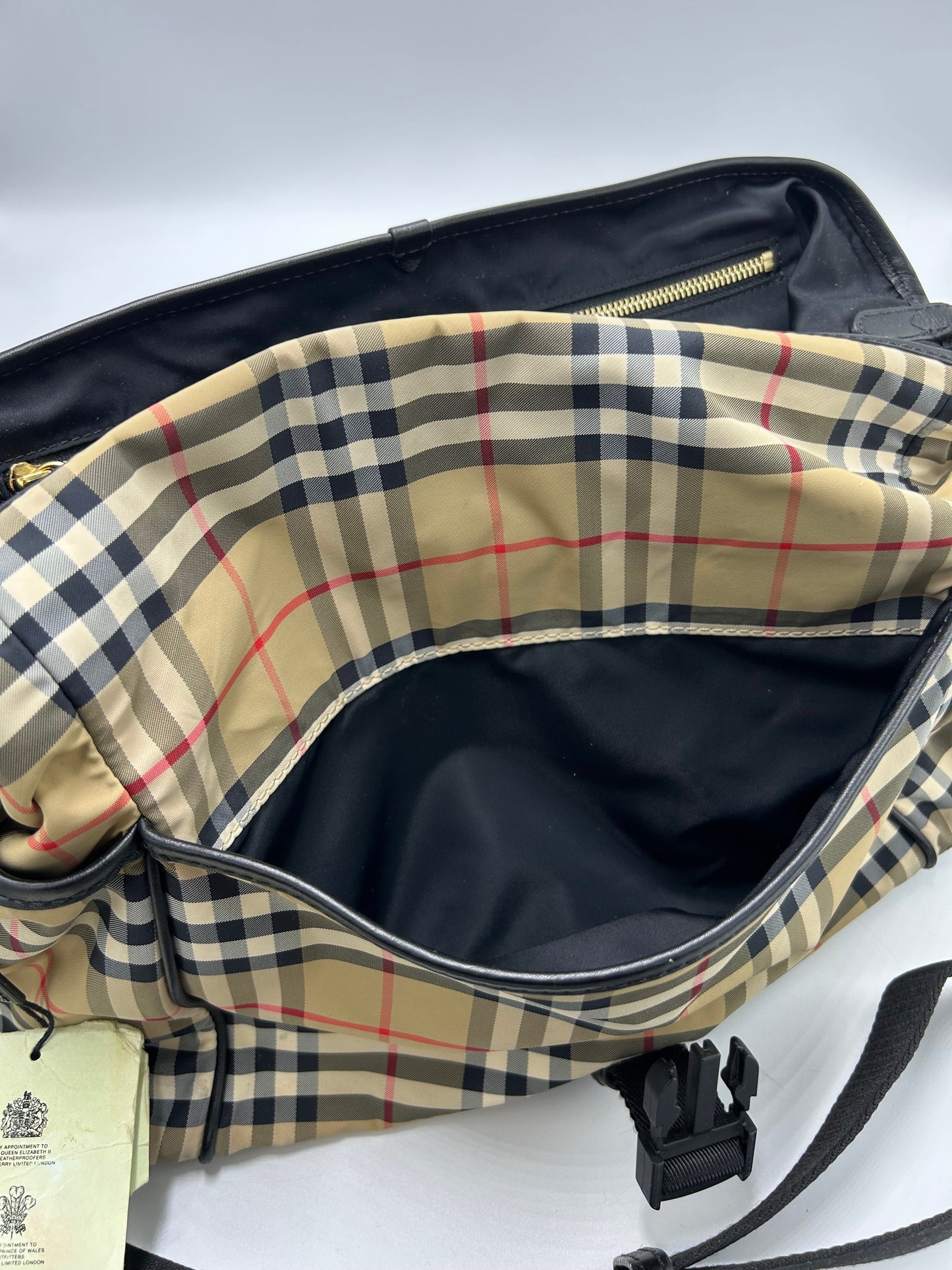 Burberry Check Diaper Bag Luxury Handbag / Tote