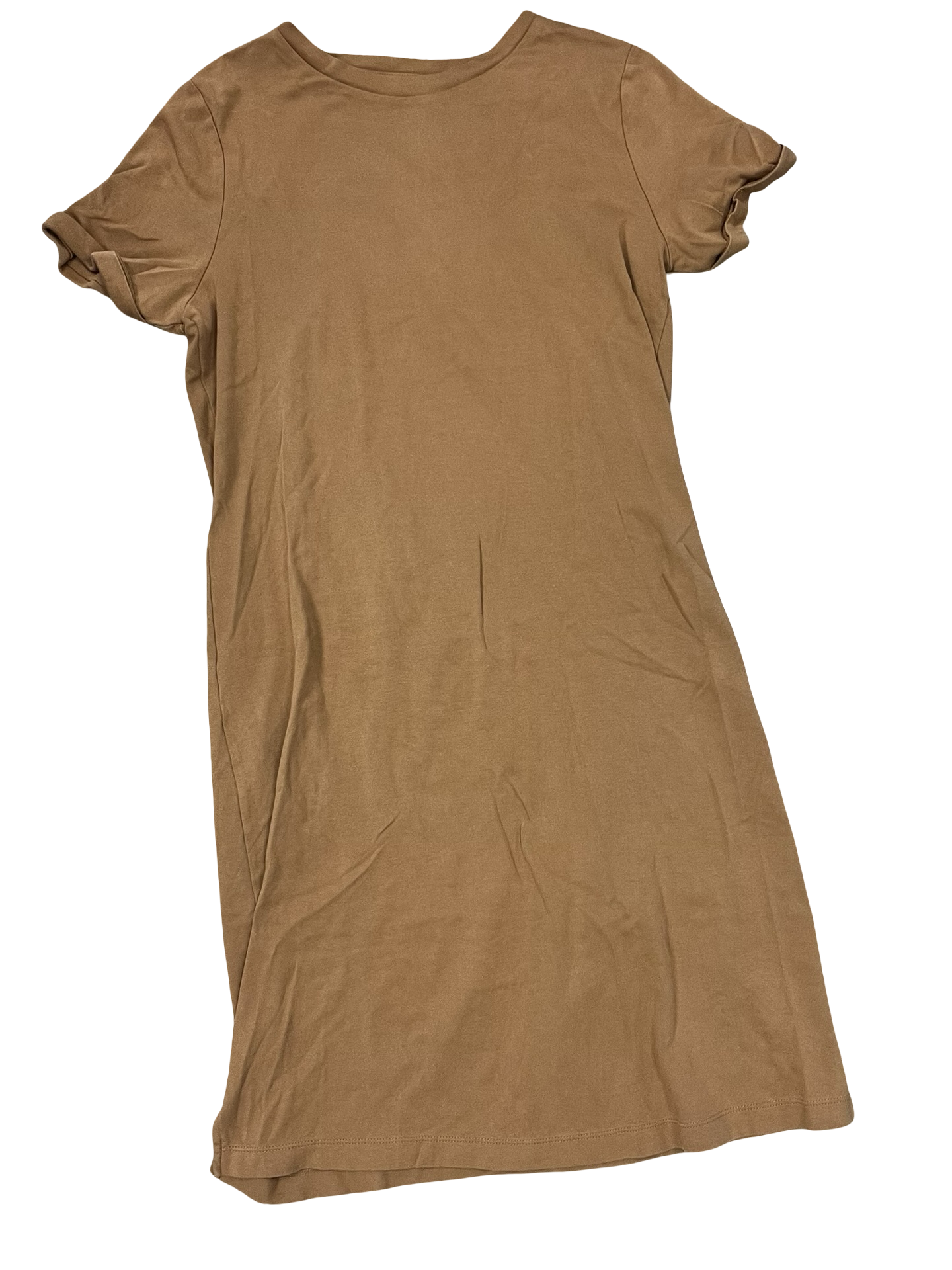 Dress Casual Midi By A New Day In Gold, Size:M