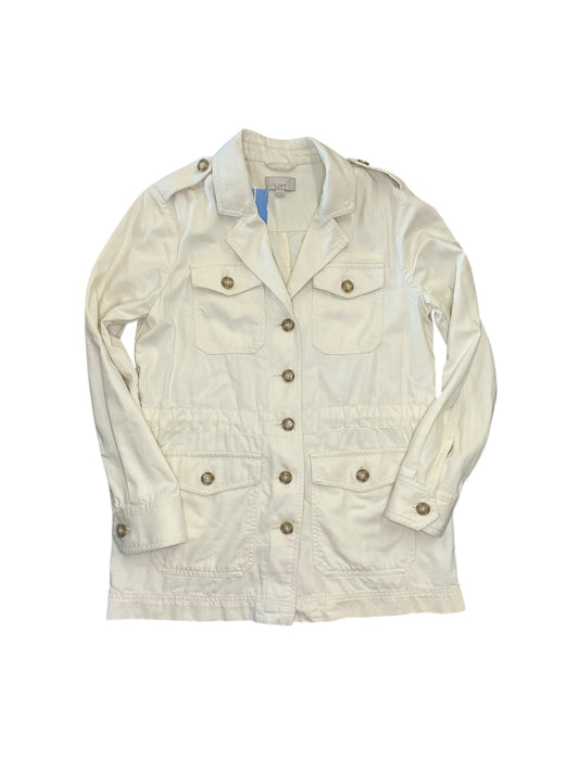 Jacket Other By Loft In Cream, Size:Xs