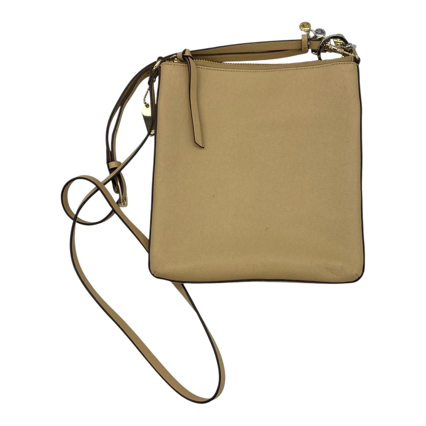 Crossbody Designer By Coach In Tan, Size:Small