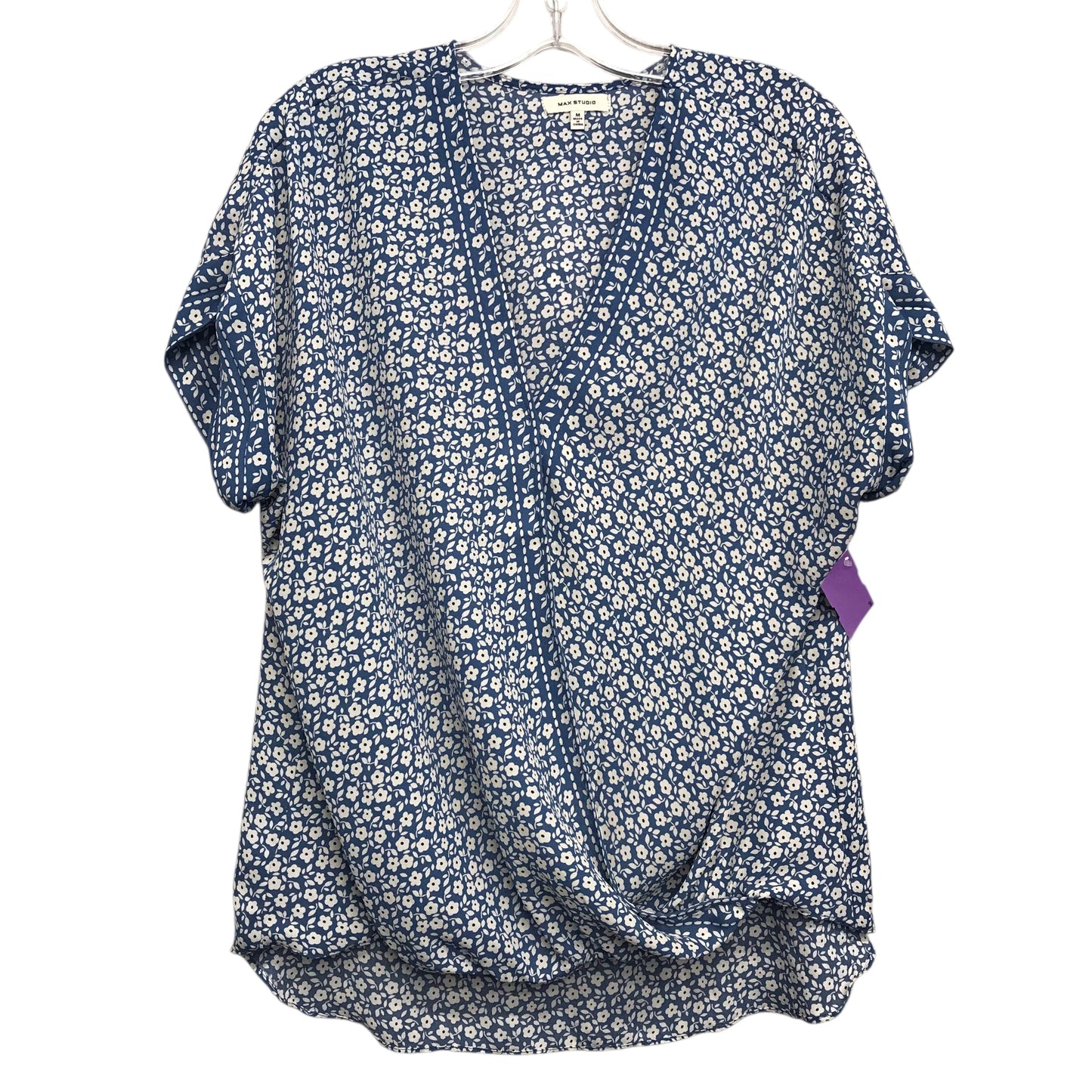 Top Sleeveless By Max Studio In Blue, Size:M