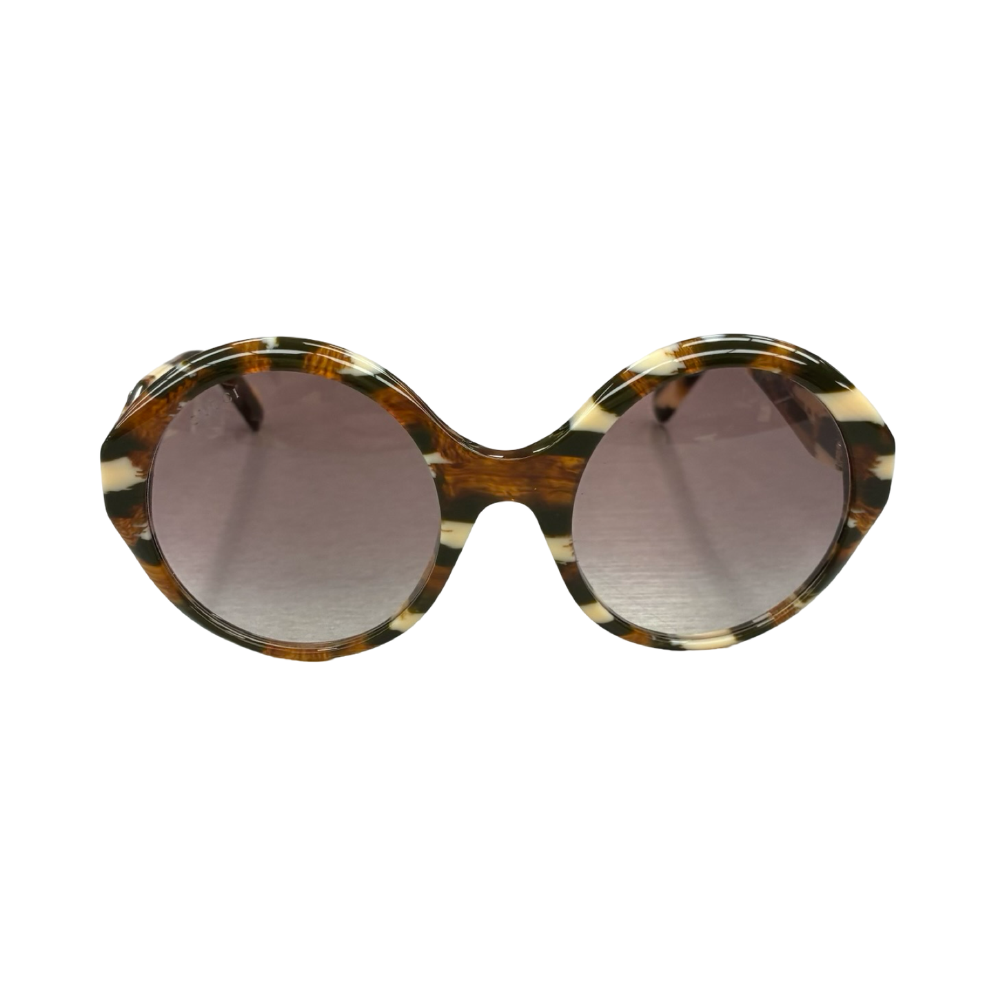 Sunglasses Luxury Designer By Gucci In Black & Brown