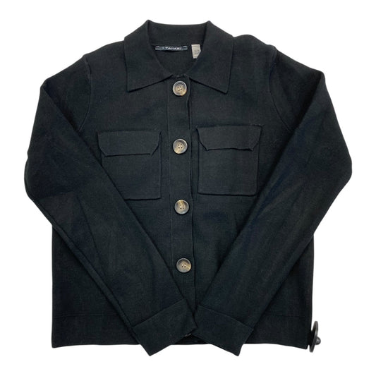 Sweater Cardigan By T Tahari In Black, Size:Xs