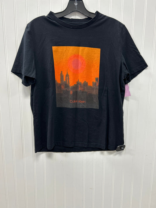 Top Ss By Calvin Klein In Black, Size:L