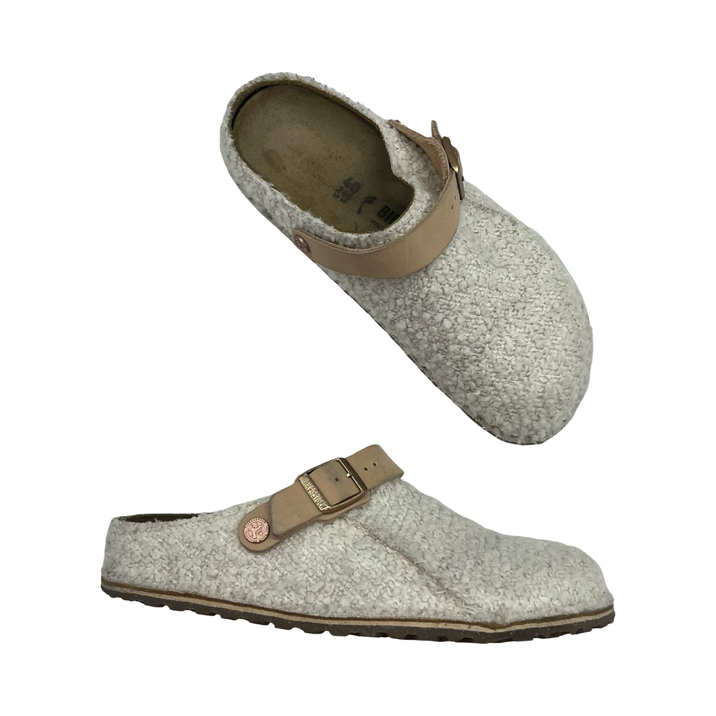 Shoes Flats By Birkenstock In Tan, Size:9