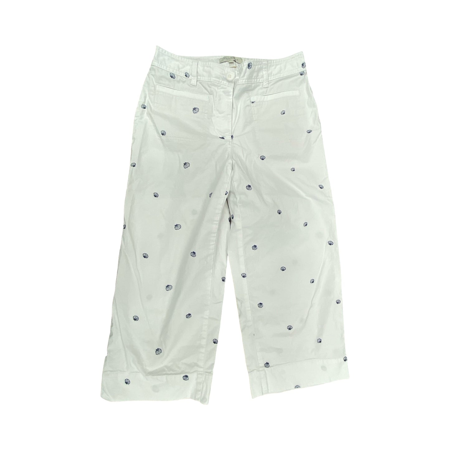 Pants Cropped By Talbots In Blue & White, Size:6P