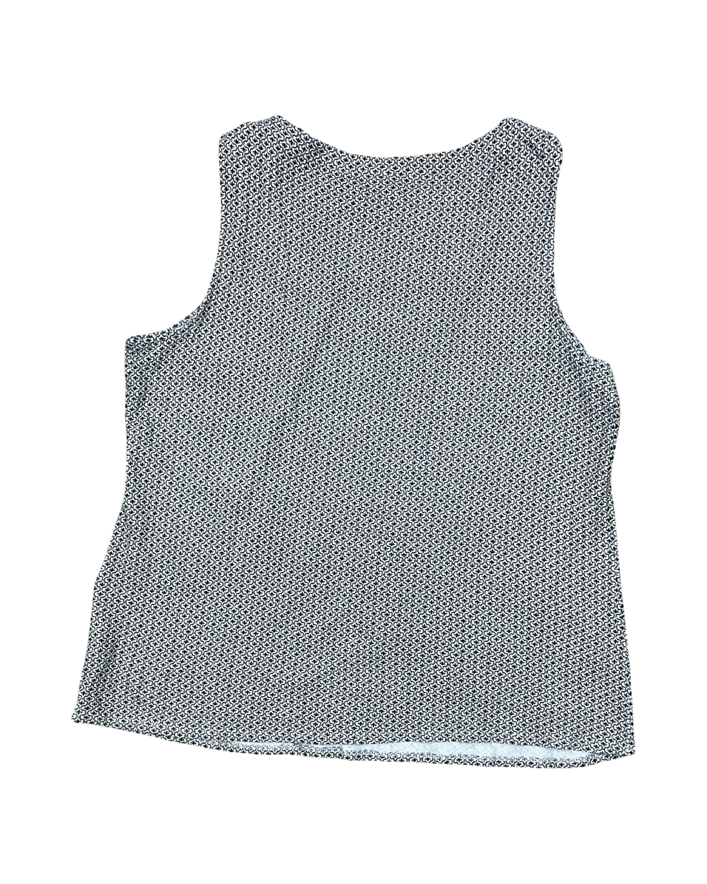 Tank Top By Croft And Barrow In Black & White, Size:1X