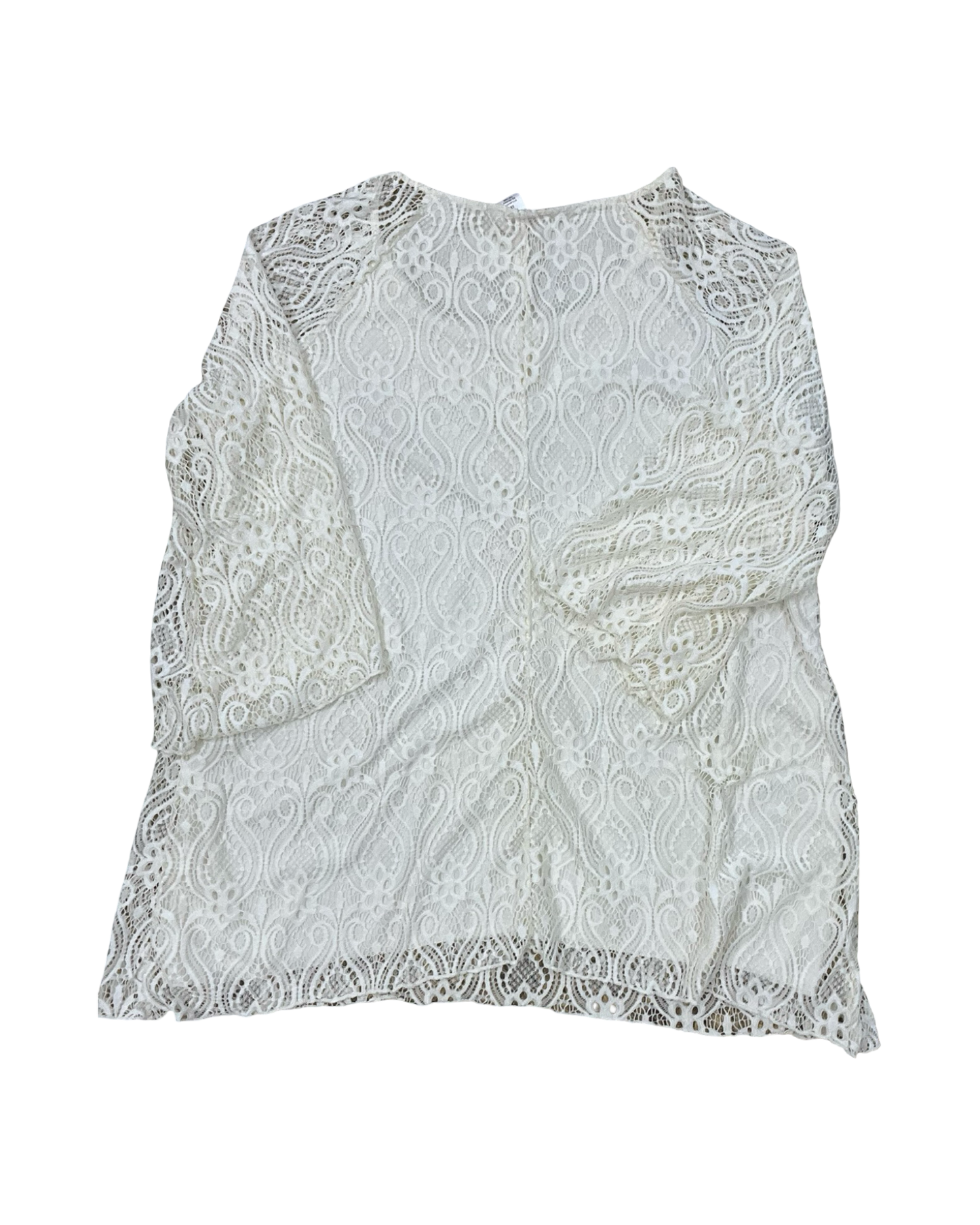 Top Ls By Brittany Black In Cream, Size:3X