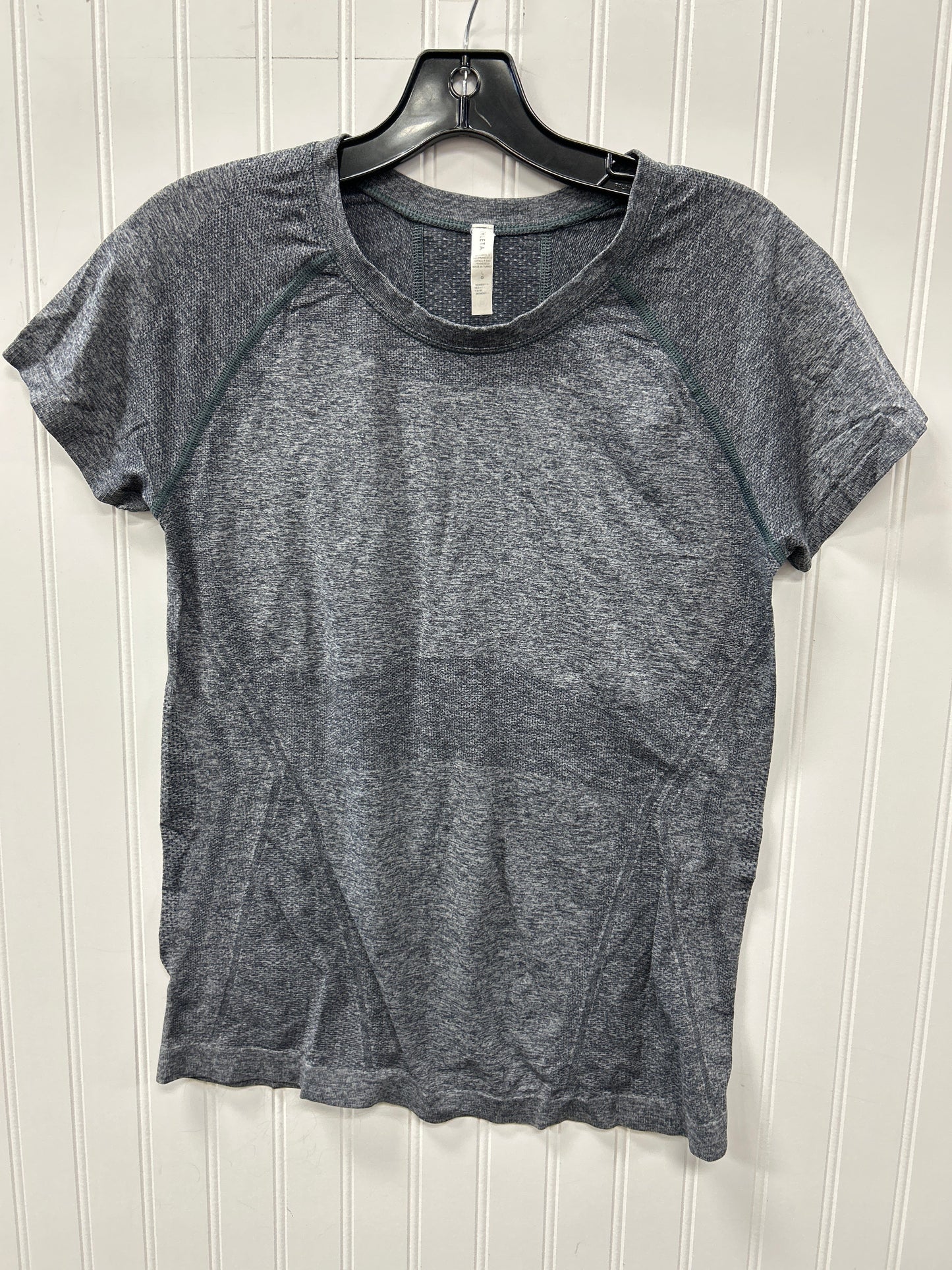 Athletic Top Ss By Athleta In Grey, Size:L