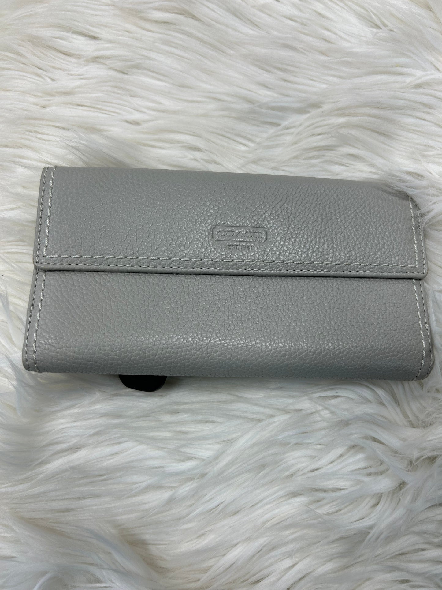 Wallet Designer By Coach In Grey, Size:Medium
