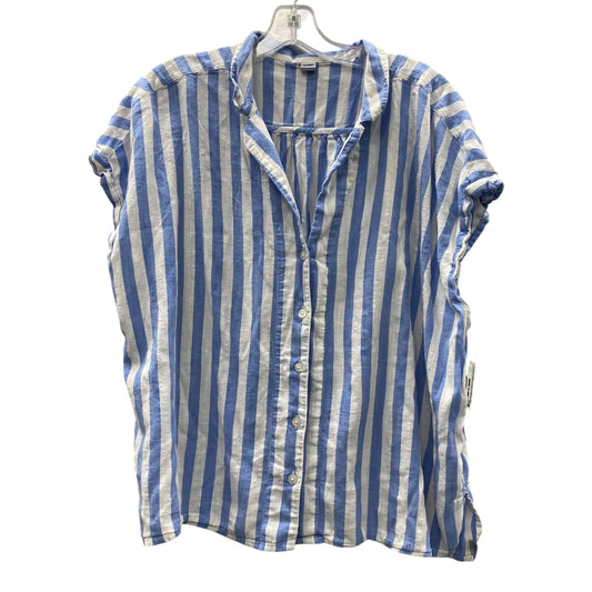 Top Ss By Old Navy In Blue & White, Size:1X