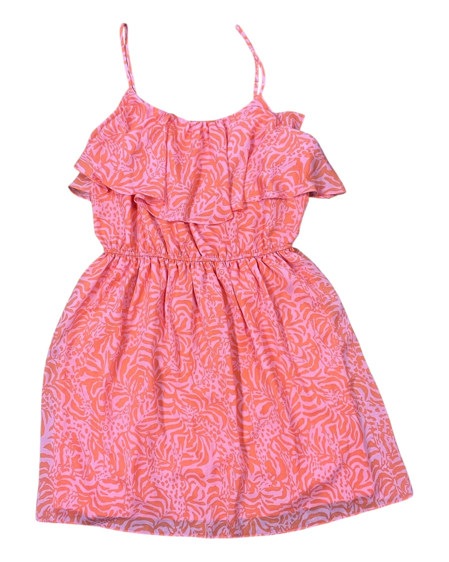 Dress Designer By Lilly Pulitzer In Orange & Pink, Size:L