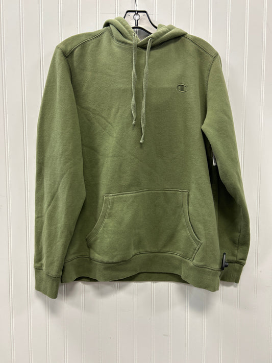 Sweatshirt Hoodie By Champion In Green, Size:M