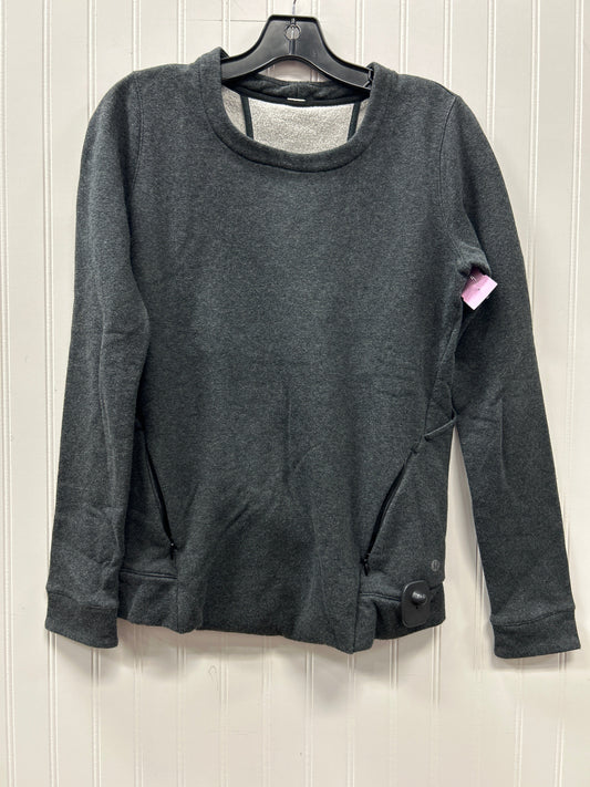Athletic Sweatshirt Crewneck By Lululemon In Grey, Size:6