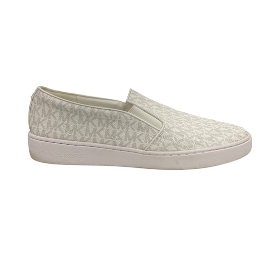 Shoes Designer By Michael Kors In White, Size:11.5