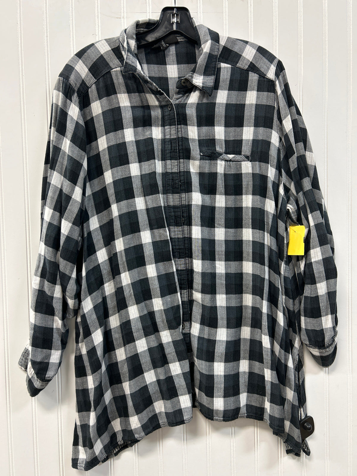 Top Ls By Lane Bryant In Grey, Size:1X