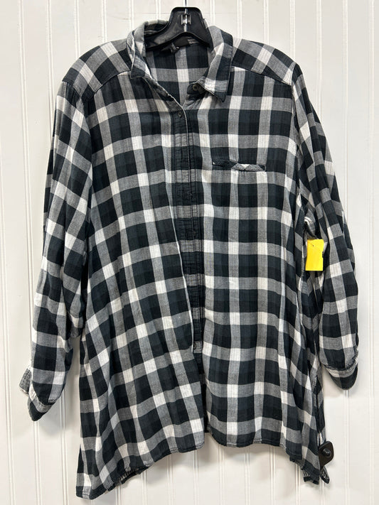 Top Ls By Lane Bryant In Grey, Size:1X