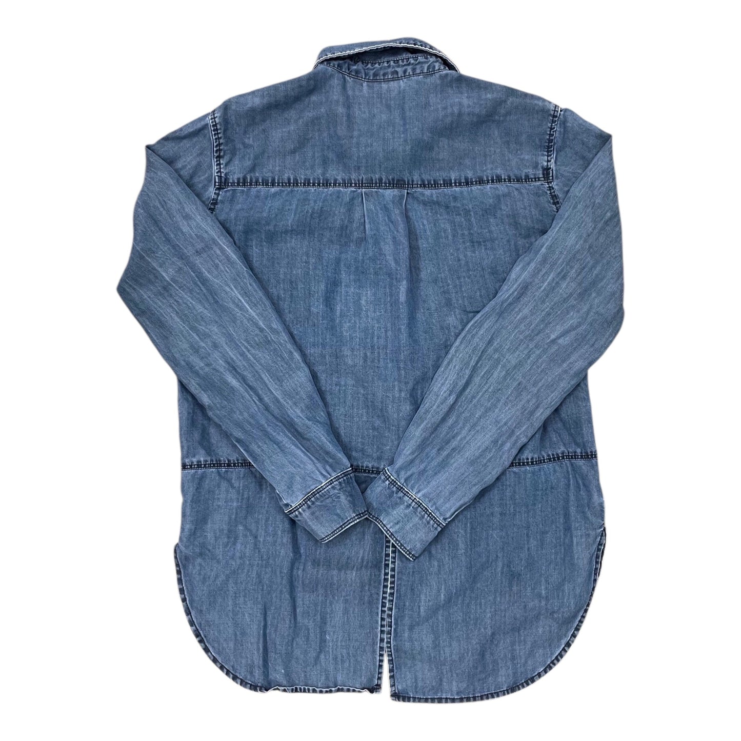Blouse Ls By Athleta In Blue Denim, Size:Xs