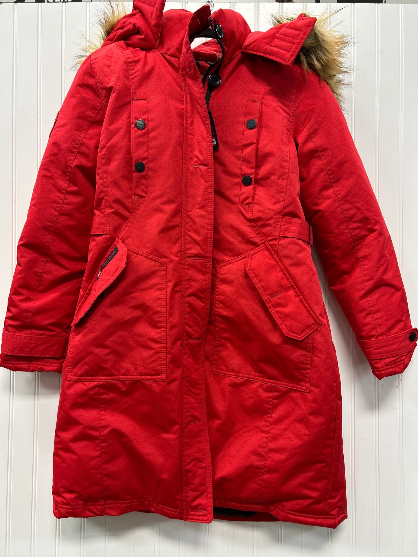 Coat Puffer & Quilted By Cmb In Red, Size:M